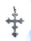 Croix en argent et pierres de lunes 58 Facettes AB542