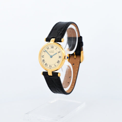 Montre CARTIER - Montre Must Vendôme - Lemon roman dial - SM 58 Facettes