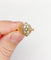 Bague 53.5 Bague marquise Art Déco or jaune, diamant taille rose (circa 1910) 58 Facettes A06376