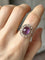 Bague 53 Bague ancienne sertie d’une améthyste cabochon et diamants en or jaune 18k 58 Facettes