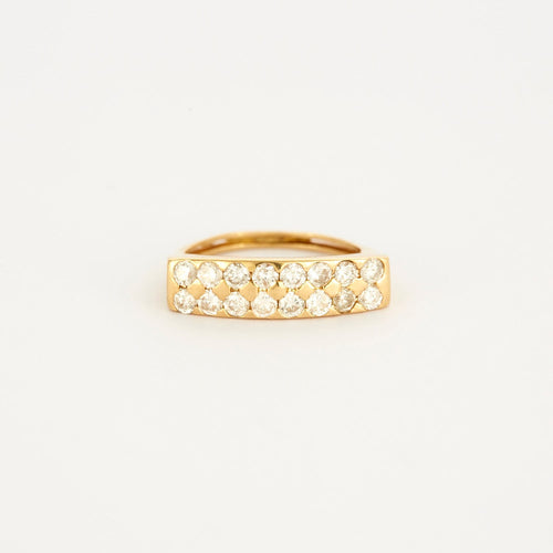 Bague 53.5 Bague or jaune et diamants 58 Facettes LP778/12