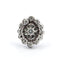 Bague 53 Bague en or blanc 18k et diamants 58 Facettes