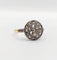 Bague cible antique or 18k diamants taille roses (circa 1920) 58 Facettes A06337
