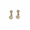 Boucles d'oreilles Dormeuses diamants or gris et jaune 58 Facettes