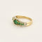 Bague 62 Bague en or jaune, émeraudes et diamants 58 Facettes GU263