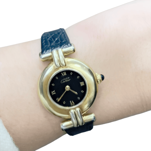 Montre Montre Cartier "Colisée Must" vermeil, cuir. 58 Facettes 34374