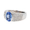 Bague 51 Bague Or blanc Saphir, Diamant 58 Facettes 3245016CN
