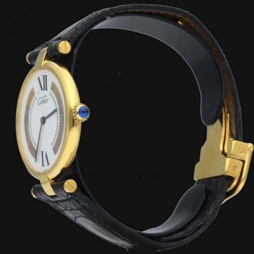 Montre Cartier Montre Must De Cartier Vermeil 58 Facettes MT41228