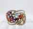 Bague 59 Bague en or rose, style Tutti Frutti, ornée de diverses pierres précieuses 58 Facettes 50348