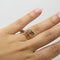 Bague Bague or jaune et pierres fines colorées 58 Facettes