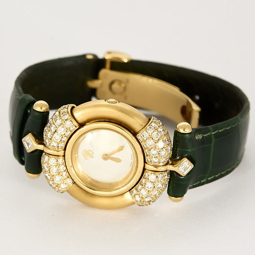 Montre BOIVIN - Chrysalide - Montre en or jaune, diamants à boitier rond et à mouvement quartz 58 Facettes B250529