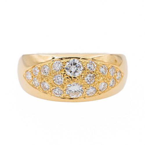 Bague 55 Bague Jonc Or jaune Diamant 58 Facettes 2975752CN