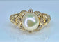Bague 52 Bague en or jaune 18 carats, perle et 38 diamants 58 Facettes AB448