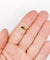 Bague vintage or jaune, saphir navette et diamants