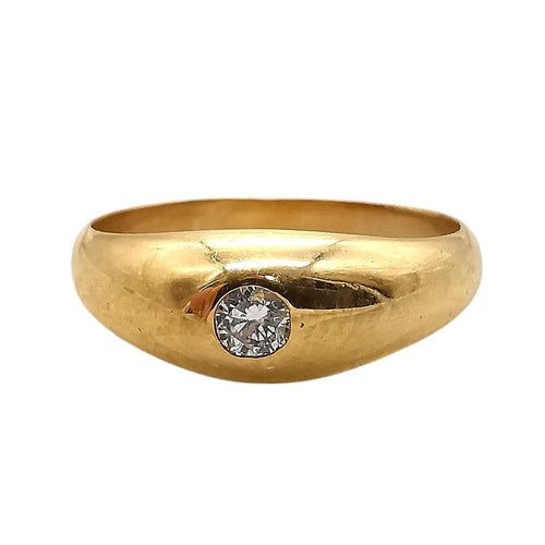 Bague 51 Bague or jaune et diamant 58 Facettes