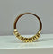 Bague 52 Demi alliance or jaune 6 diamants 58 Facettes AB342