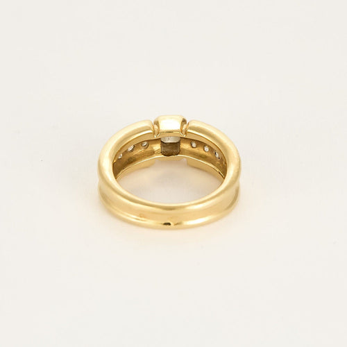 Bague 53 Bague type solitaire en or jaune et diamants 58 Facettes AUX1402
