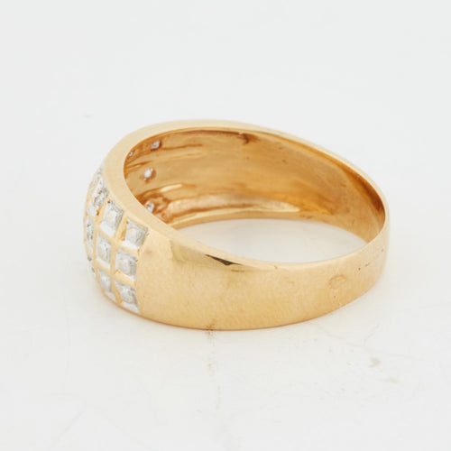 Bague 52 Bague or jaune et diamants 58 Facettes Ref 1052/18