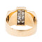 Bague 56.5 Bague Tank Or rose, Platine Diamant 58 Facettes 2850042CN