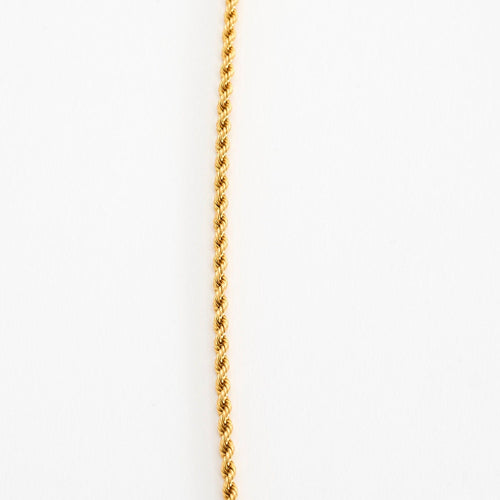 Collier Collier or jaune maille cordelette 58 Facettes GU212
