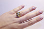 Bague 53 Bague Or et Oxyde de Zirconium 58 Facettes