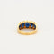 Bague 56 Bague sous un ciel d'étoile Saphirs Diamants 58 Facettes LP459