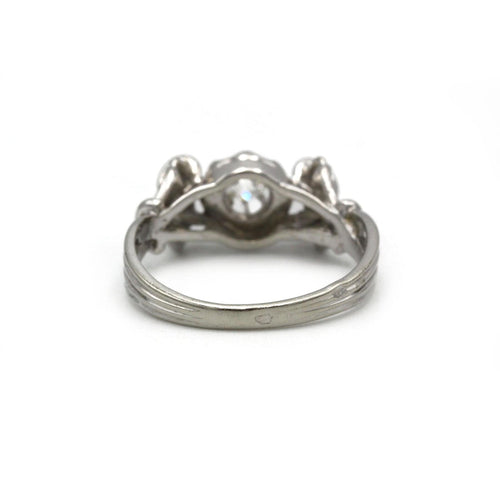 Bague 50 Bague Ancienne - Or blanc & Diamant 58 Facettes 250294R