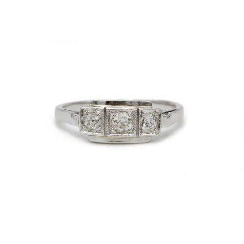 Bague 52 Bague or platine diamants 58 Facettes 240213R