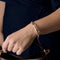 Bracelet Bracelet en or rose à motif de bambou 58 Facettes LAN1507