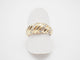 Bague 53 Bague godronnée or jaune 750 et diamants 58 Facettes