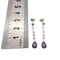 Boucles d'oreilles Boucles d'oreilles or blanc, améthystes & diamants 58 Facettes