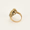 Bague 52 Bague en or jaune, or blanc, diamants et saphir 58 Facettes B240714