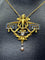 Broche Broche en or jaune 18 carats, ange, émail, diamants et perle. 58 Facettes AB557