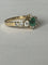 Bague 53 Bague Or Jaune Emeraude Diamants 58 Facettes LOT 6135