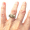 Bague 52 BAGUE ART DÉCO PÉRIODE 1925-1930 en OR 18 KT et PLATINE avec DIAMANTS 58 Facettes Q990A