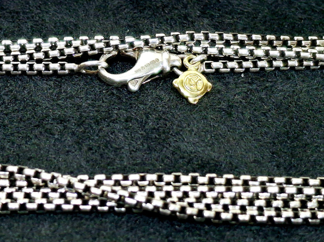 Collier David Yurman - Sautoir en argent 925 avec pendant en or 14 carats 58 Facettes