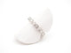 Bague 51.5 Alliance tour complet or blanc et diamants 58 Facettes