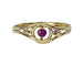 Bague 43 Bague en or jaune en rubis et diamants 58 Facettes AB588