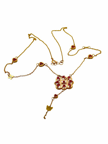 Boucles d'oreilles Collier et Boucles d’oreilles en or jaune 18 carats 58 Facettes