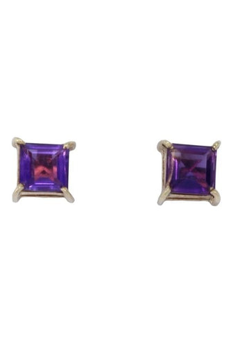 Boucles d'oreilles CLOUS AMÉTHYSTES 58 Facettes 086461