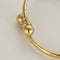 Bracelet Bracelet ancien style jonc en or jaune et diamants 58 Facettes