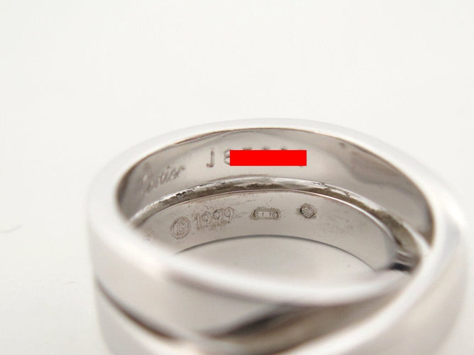 Bague 53 bague CARTIER nouvelle vague en or blanc 18k 15.7gr t53 58 Facettes 271829
