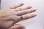 Bague 57 Bague en or Saphir et oxydes de zirconium 58 Facettes