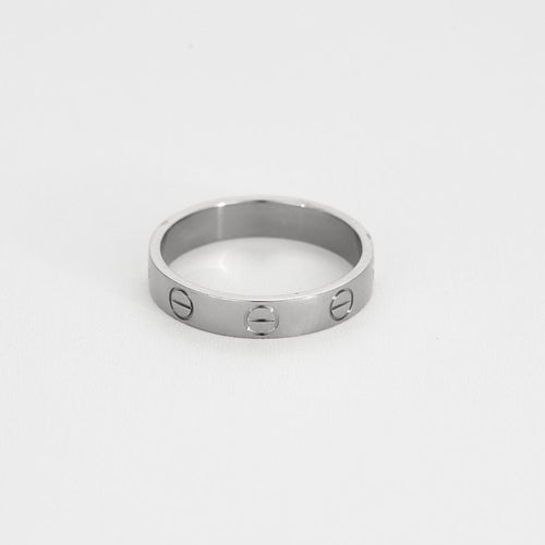 Bague 52 CARTIER - Love - Bague en or gris . Petit Modèle. 58 Facettes 58FC4-2