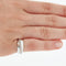 Bague 46 BAGUE EN OR BLANC 18 CARATS 58 Facettes REF 11065/08