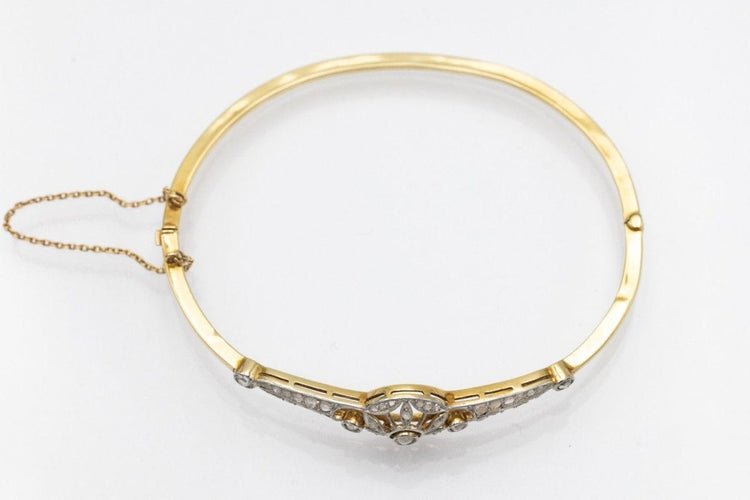 Bracelet Bracelet en or et platine serti de diamants, vers 1920 58 Facettes 10585