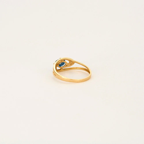 Bague Bague or jaune et blanc saphir 58 Facettes LP930/BET