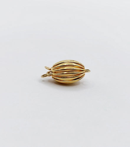 Collier Fermoir de collier antique or jaune en forme d'olive (circa 1920) 58 Facettes A05067