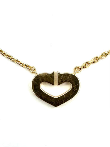 Collier CARTIER. Collection "Coeurs et symboles", collier or jaune et diamants 58 Facettes