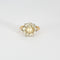 Bague 50 Bague Pompadour ancienne sertie d'une perle et de diamants en or et platine. 58 Facettes